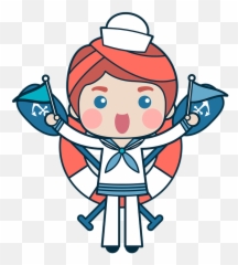 Cute Boy Sailor - Clip Art Png,Nautical Png