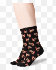 Womenu0027s Turkey Crew Socks U2013 Hotsox - Carmine Png,Turkey Leg Png