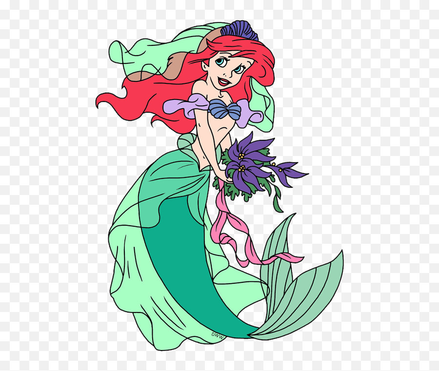 Ariel Clip Art Disney Galore Playing Dress - Ariel Png Clip Art,Ariel Png