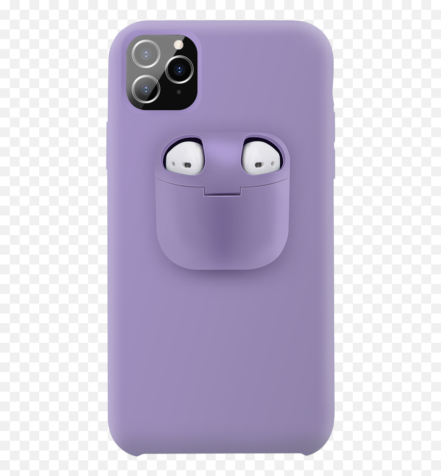 2 - In1 Airpods Phone Case Light Purple Light Purple Phone Case Png,Air Pods Png