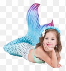 Mermaid Tail Children Princess Clothes Swimming Suit Adult - Ya Deniz Kz Kostümü Png,Mermaid Tail Png
