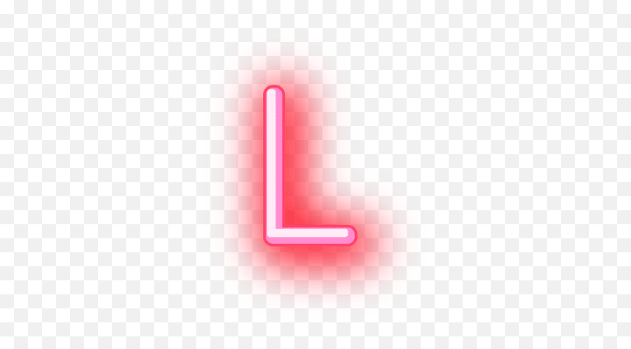 Letterhead Red Neon Letter L - Png Neon Pink L,L Png
