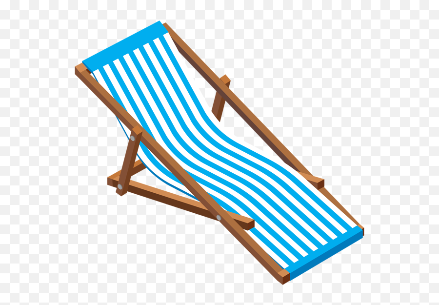 Beach Lounge Chair Clip Art Image - Beach Lounge Chair Clipart Png,Chair Clipart Png