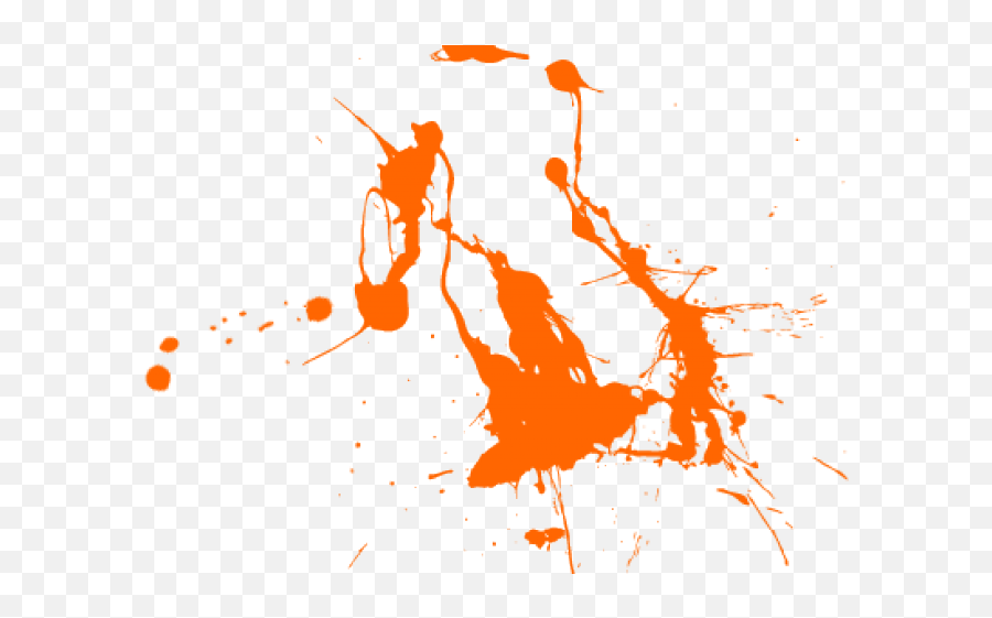 Clipart Splash Effect - Color Splash Png Orange,Splash Effect Png