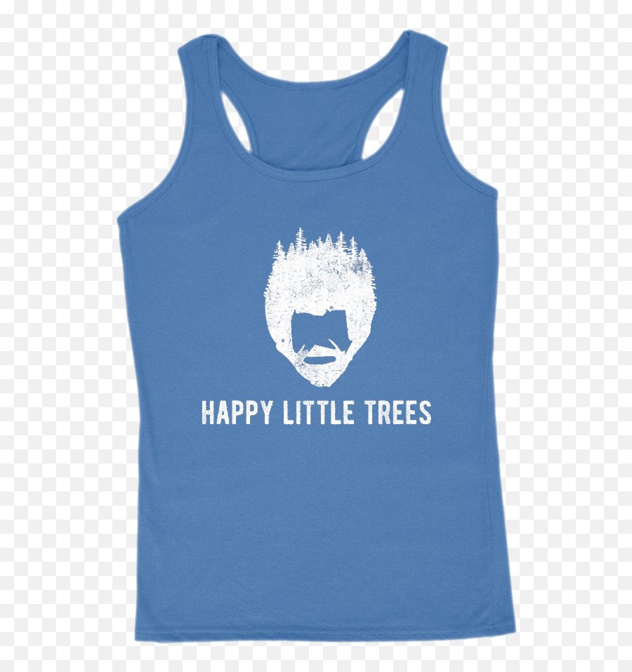 Happy Little Trees Bob Ross Funny Graphic Womenu0027s Tank - Sex Active Tank Png,Bob Ross Png