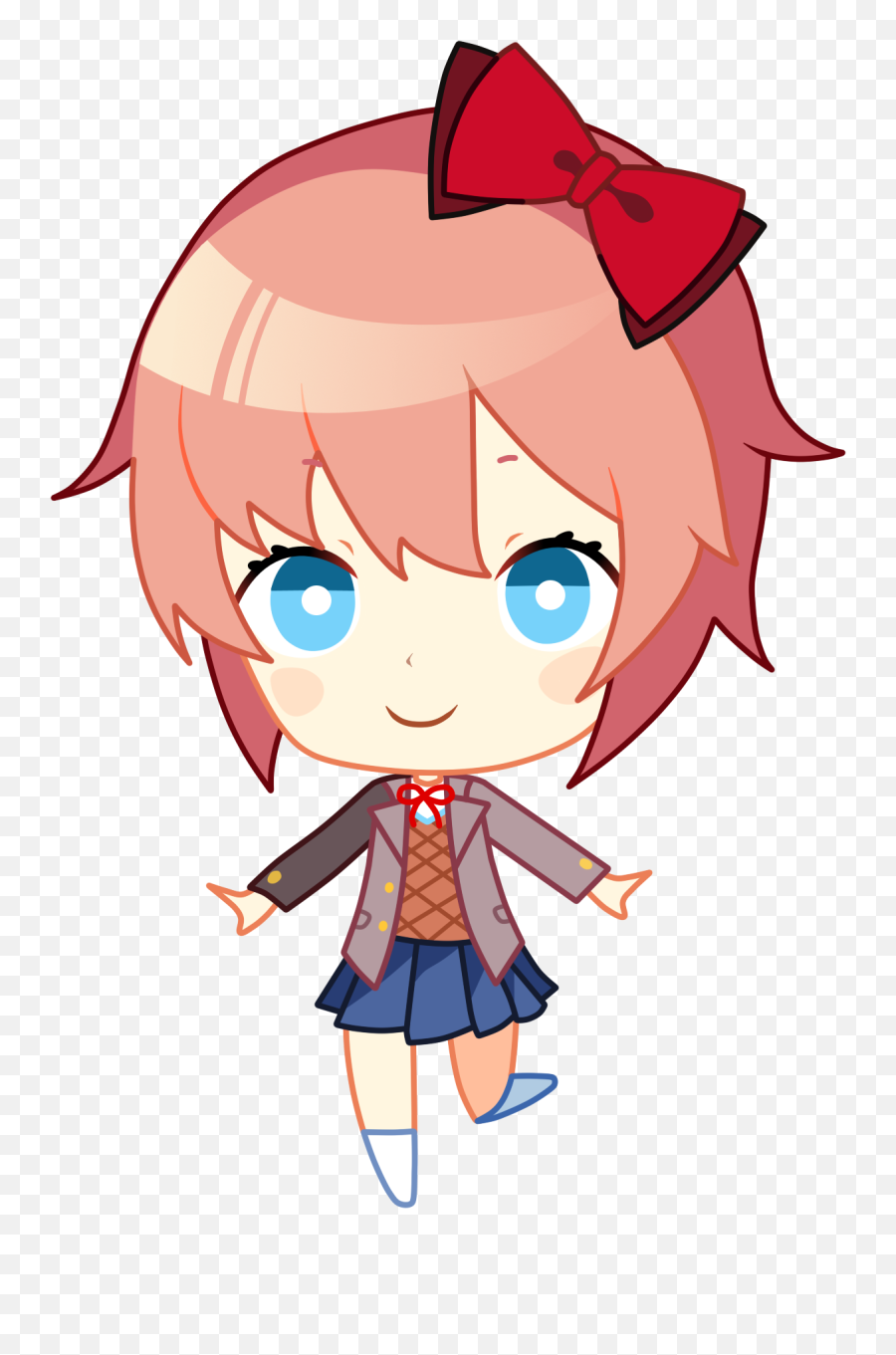 Ddlc - Sayori Chibi Png,Sayori Png