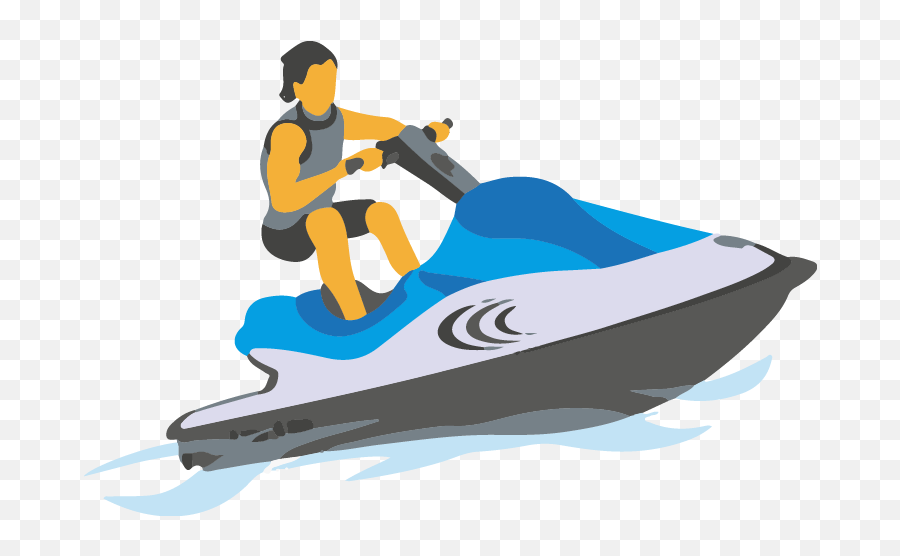 Skiing Png - Jet Ski Cartoon Download Jet Ski Cartoon Jet Ski Clipart Png,Skiing Png