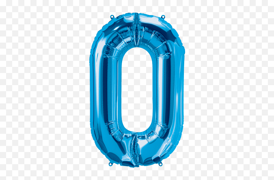 Letter O Png - Blue Number 0 Balloon,Letter O Png