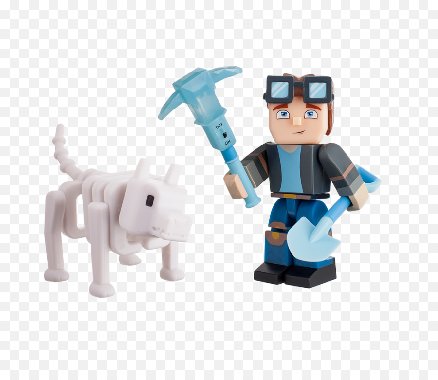 Download Minecraft Toys Youtubers Heroes Hd Png - Minecraft Action Figure Skeleton,Dantdm Png
