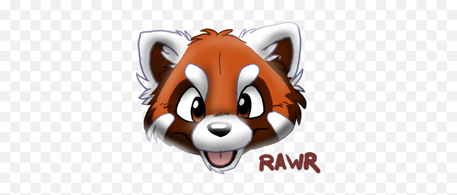 Red Panda Cartoon - Red Panda Face Png,Red Panda Png