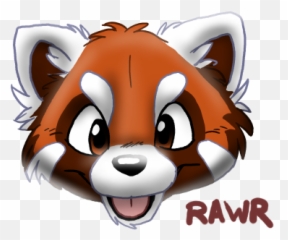 Red Panda Cartoon - Face Png