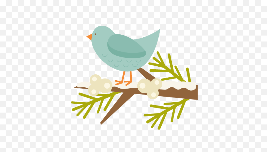 Winter Bird - Winter Bird Clipart Png,Twig Png