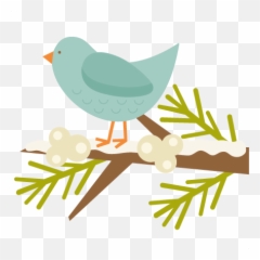 Winter Bird - Winter Bird Clipart Png,Twig Png