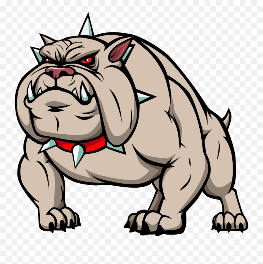 Bulldog Cartoon Clip Art - Vector Cartoon Dog Png Download Bulldog Cartoon Png,Bull Dog Png