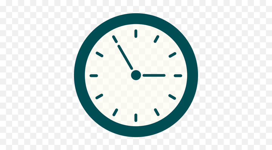 Office Flat Wall Clock - Allwetterzoo Münster Png,Clock Vector Png