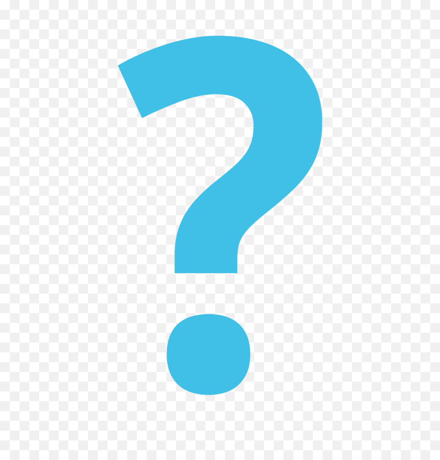 Blue Question Mark Emoji Clipart - Blue Question Mark Png,Question Mark Emoji Png