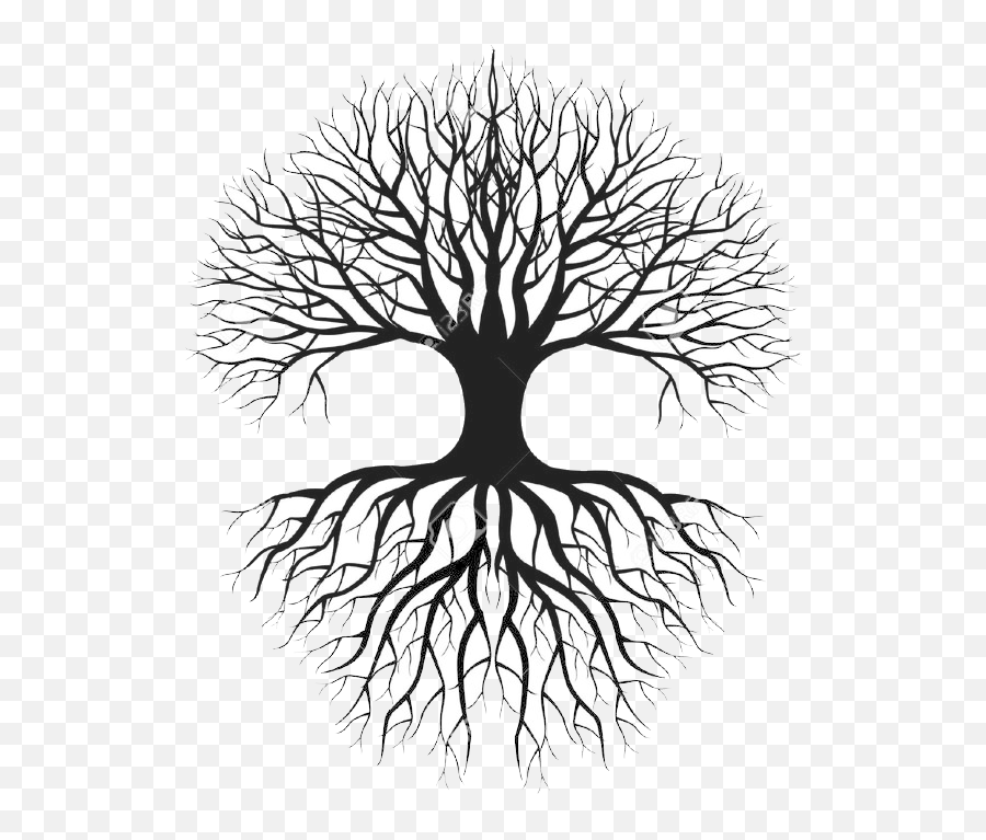 Tree Of Life - Www Linenlavenderlife Com Copy Lu0026l Life Tree With Roots Silhouette Png,Tree Of Life Logo