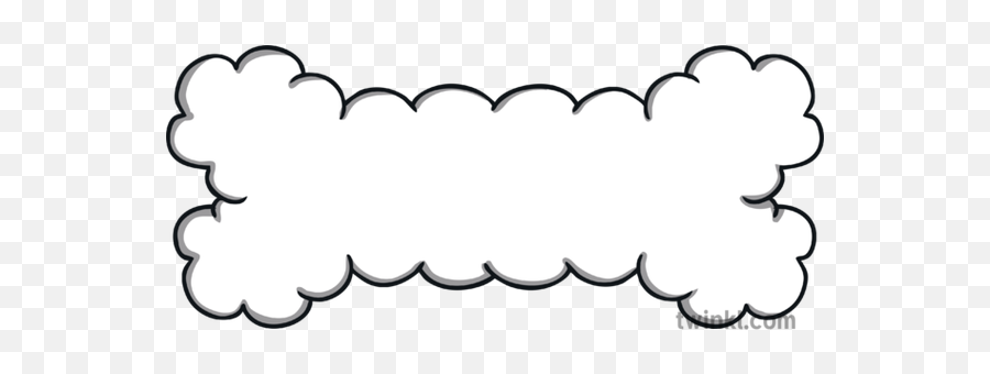 Bone Shaped Thought Bubble Clouds Ben - Dog Bone Thought Bubble Png,Thought Cloud Png