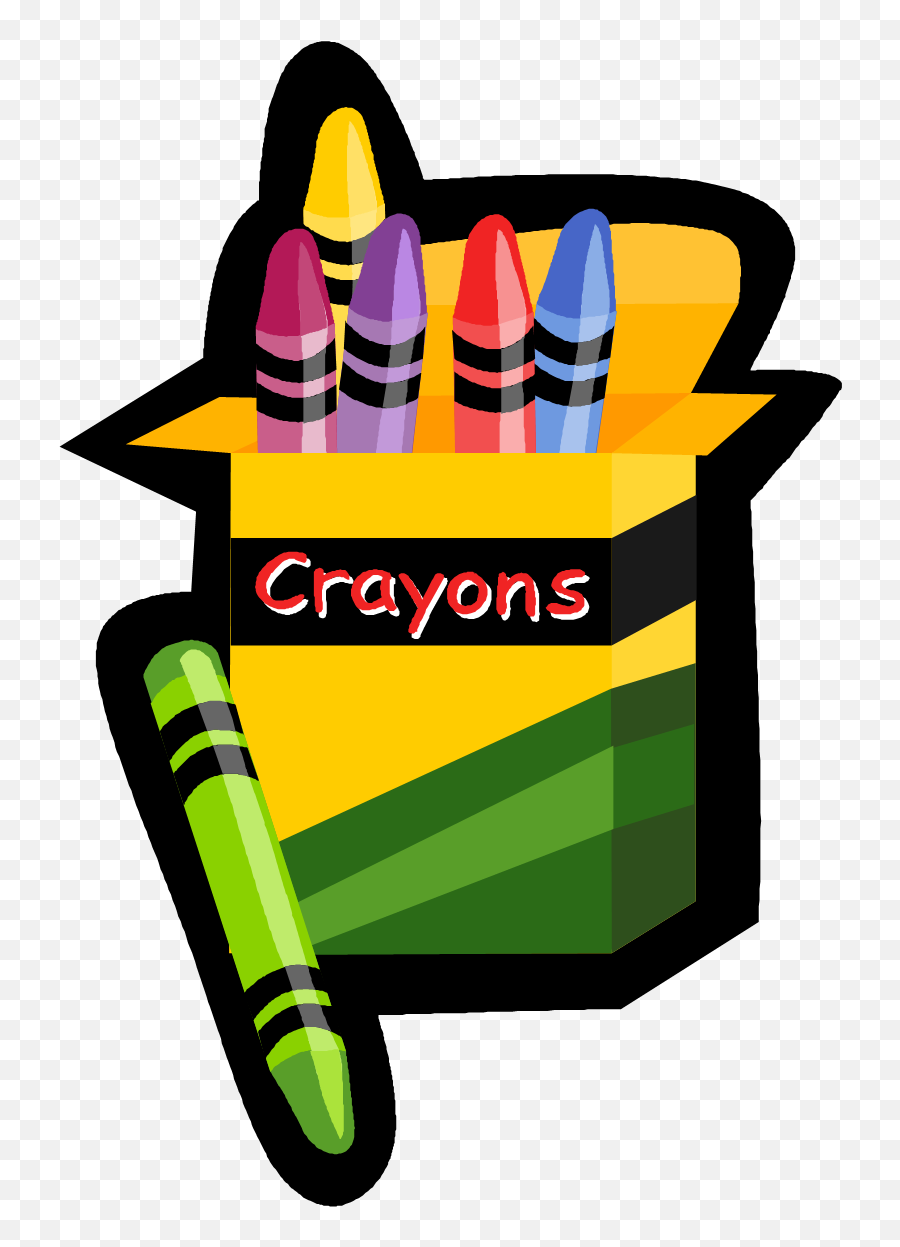 Crayons Clipart Coloring Contest - Clip Art Cartoon School Supplies Png,Competition Png