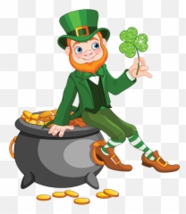 Leprechaun Gold Saint Patrick S Day - Leprechaun With Gold Png,Leprechaun Transparent