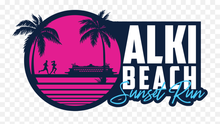 Alki Beach Sunset Run Fizz Events Nw - Alki Beach Sunset 5k Png,Sunset Transparent