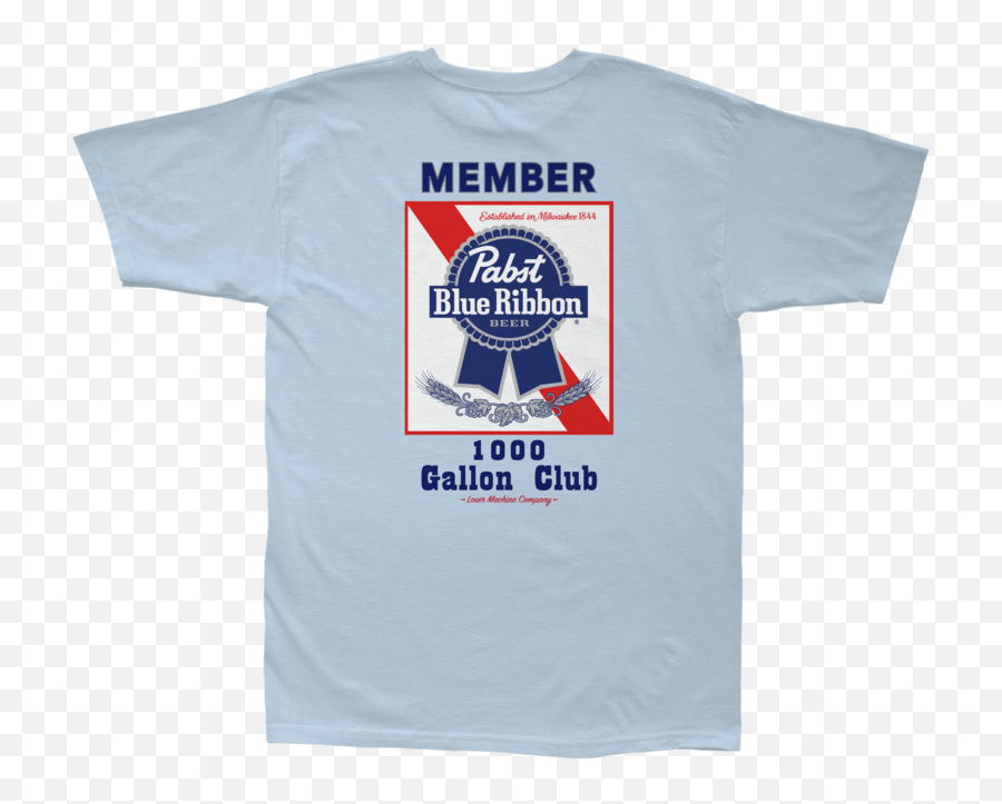 Lmc X Pbr Members Only Stock Tee U2013 Loser Machine Company - Pabst Blue Ribbon Png,Pabst Logo