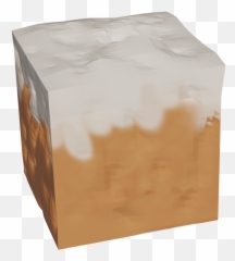 Minecraft Snowy Grass Block I Made Using Blender - Dairy Product png