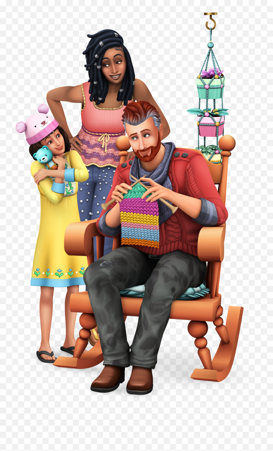 The Sims 4 Nifty Knitting Official Logo Box Art Icon And - Sims 4 Png,Sims 4 Llama Icon
