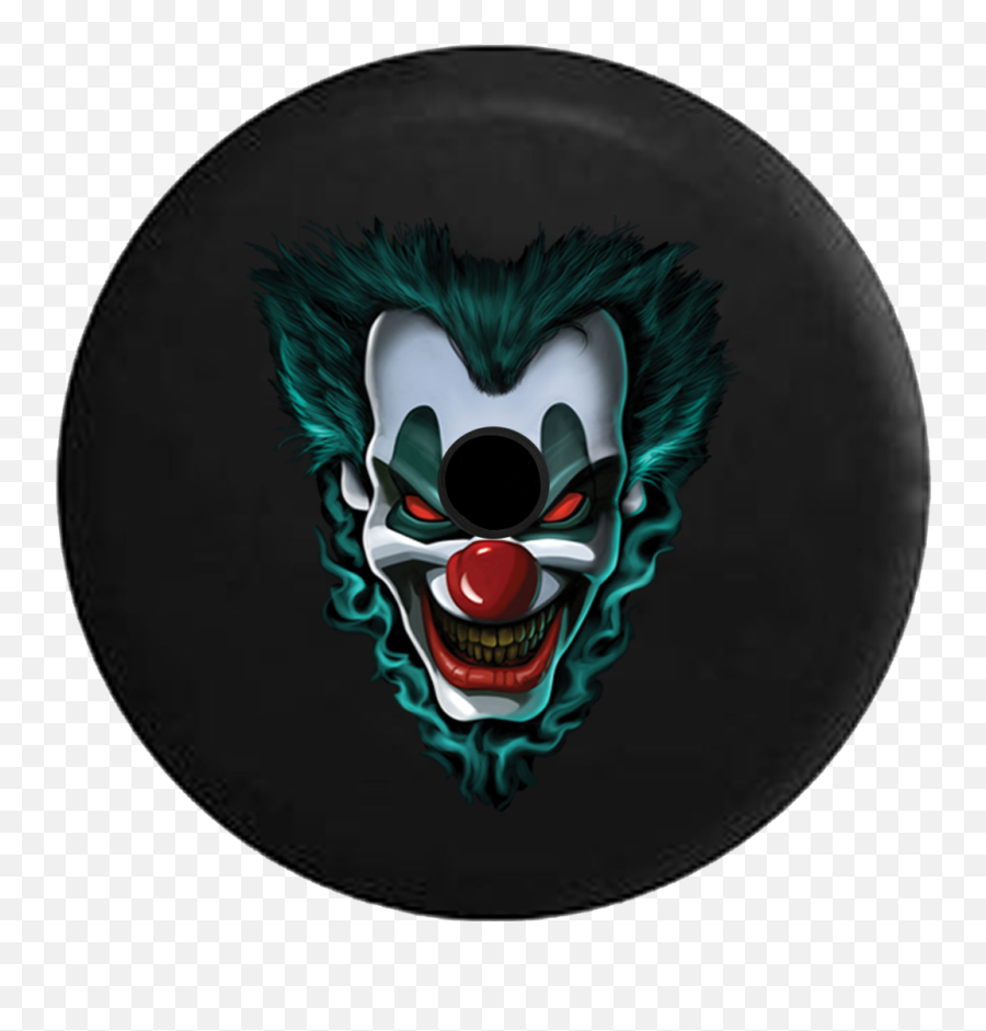 Scary Clown Face Png - Jeep Wrangler Jl Backup Camera Angry Scary Clown Drawing,Scary Face Png