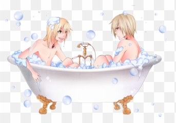 Clipart Woman Bathtub Transparent - Bath Bubbles Transparent Png,Transparent Bathtub