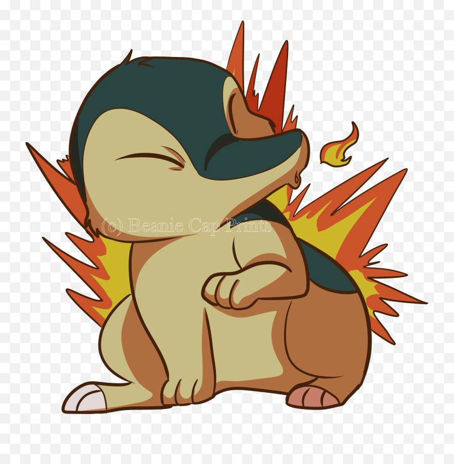 Cyndaquil Sticker - Cartoon Png,Cyndaquil Png