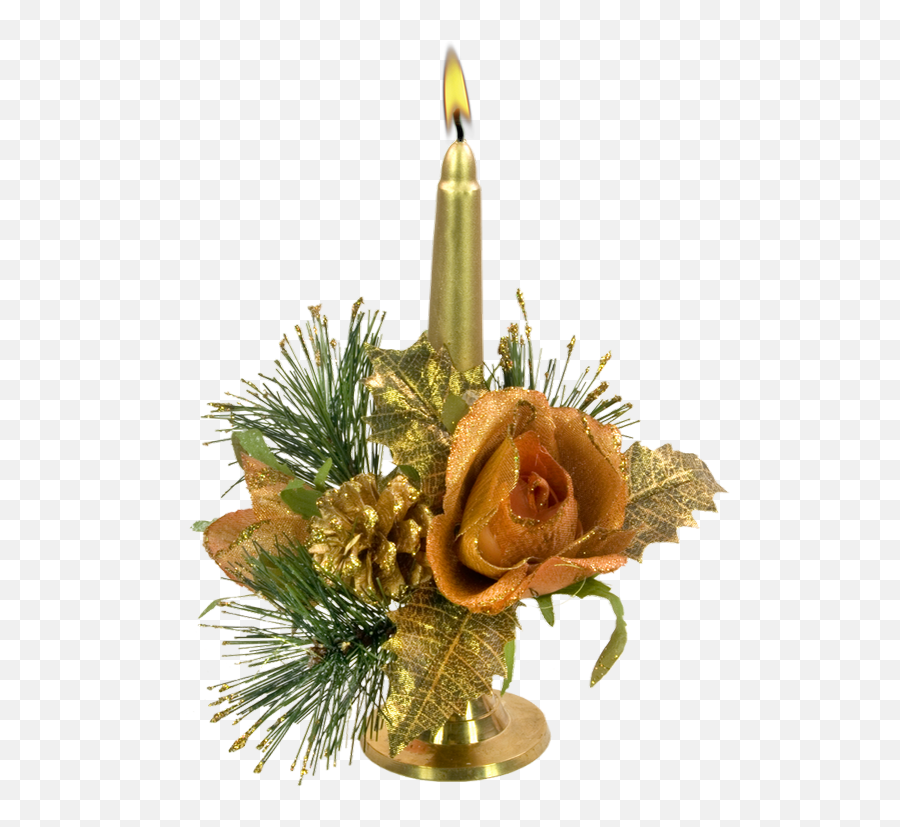 Tube Noël Bougie Png Christmas Candle - Christmas Ornament,Christmas Candle Png