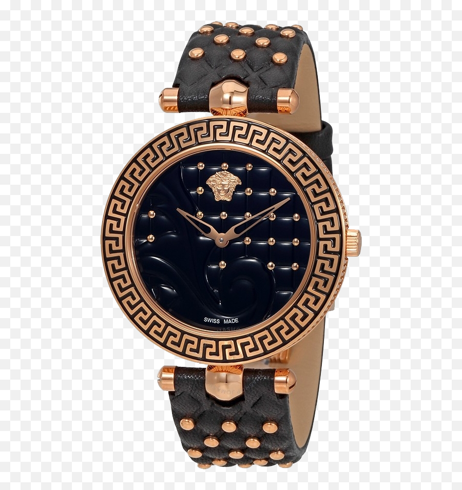 Vanitas Rose Gold - Tone Enamel Watch 40mm Watch Strap Png,Versace Womens Vmetal Icon Swiss Quartz Stainless Steel