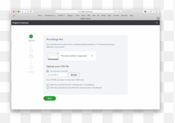 Export Your Invoice To Quickbooks - Vertical png