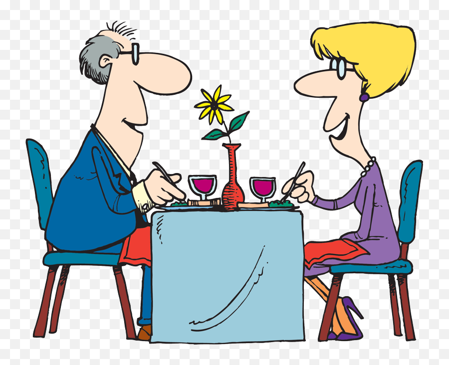 Table Png - Cartoons On A Date,People Eating Png