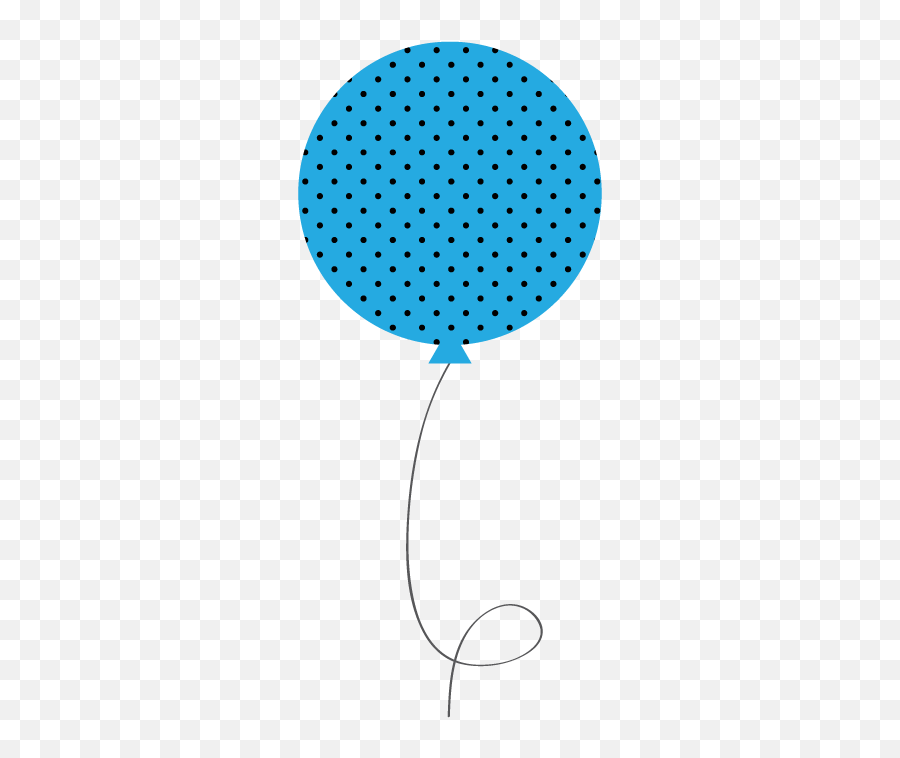 Dot Clipart Light Blue - Polka Dot Balloon Png,Blue Dot Png