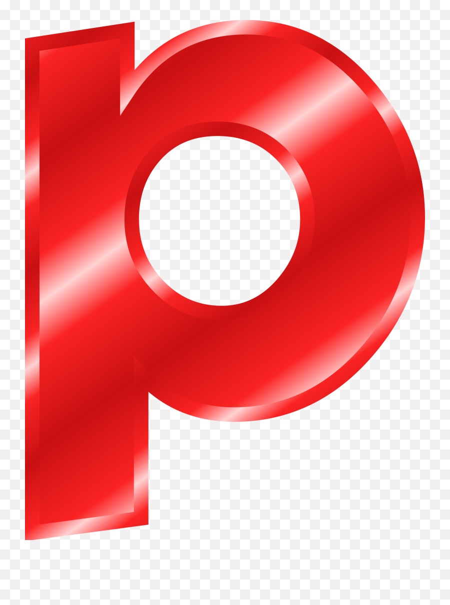 Letter P Png - Red Small Letter P,P Png