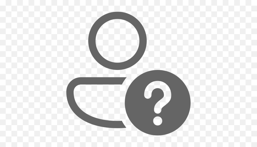 Person Question Mark Regular Free Icon Of Fluent Line 20px Png Image