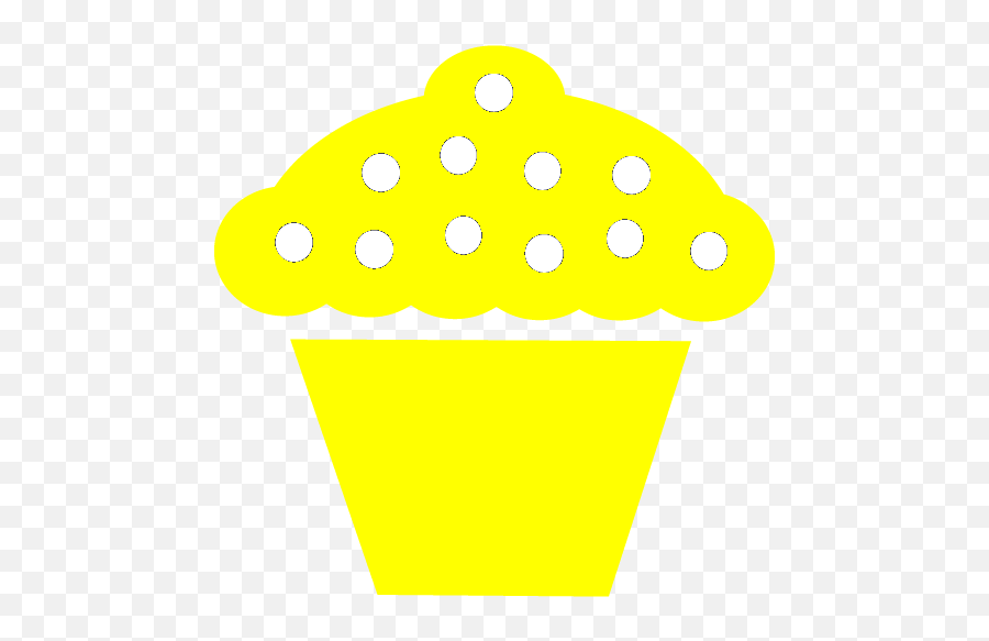 Yellow Cupcake Icon - Free Yellow Food Icons Png,Cupcake Icon
