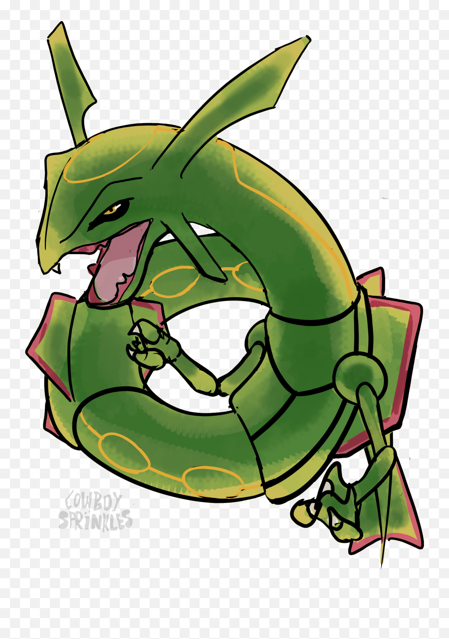 Inktober Day 26 - Cartoon Png,Rayquaza Png