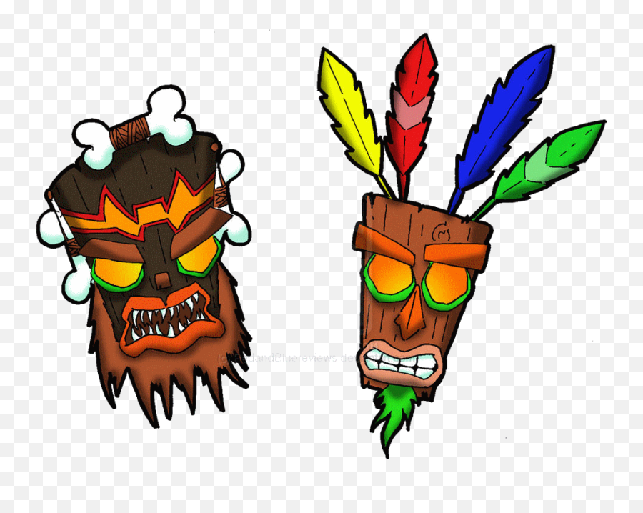 Luau Clipart Totem Pole - Evil Ooga Booga Crash Bandicoot Crash Bandicoot Uka Uka Png,Totem Pole Png