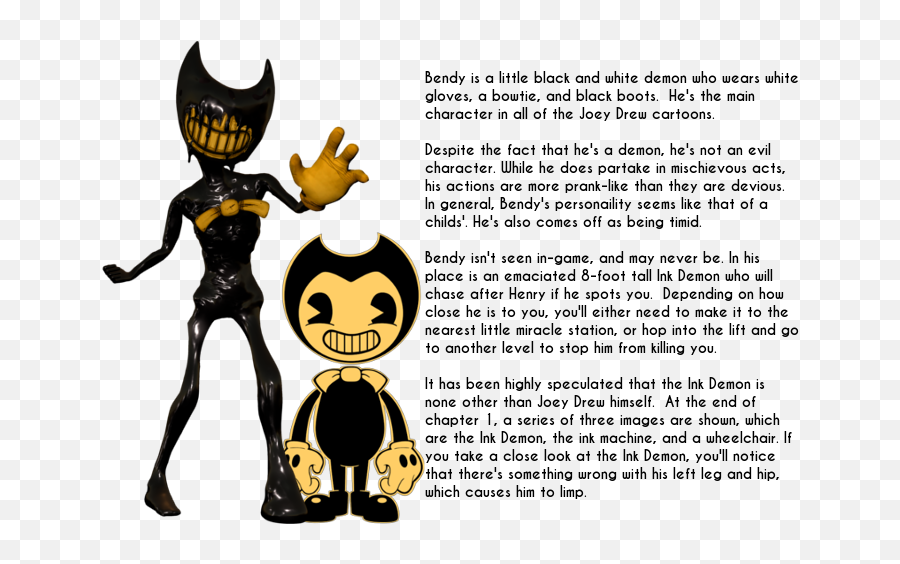 Bendy And The Ink Machine - Cartoon Png,Bendy And The Ink Machine Png