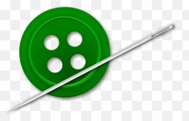 Sewing Needle Icon Clipart - Button Image Free png