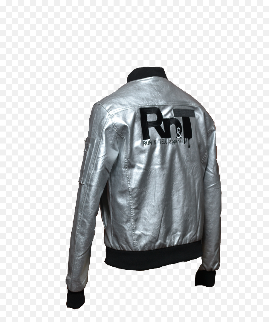 Rnt Silver Surfer Jacket - Run N Tell Apparel Leather Jacket Png,Silver Surfer Png