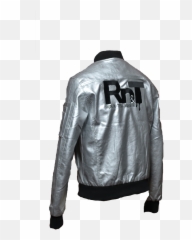 Rnt Silver Surfer Jacket - Run N Tell Apparel Leather Jacket Png,Silver Surfer Png
