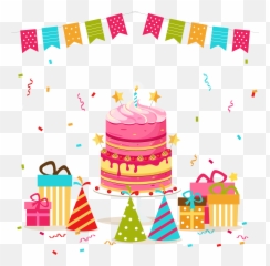 Birthday Cake Clip Art - Png Aniversario Bolo Desenho
