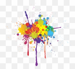 Paint Clipart Rainbow Transparent Free For - Colour Splash Png