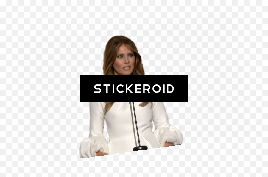 Melania Trump Speaking Transparent Png - Bathroom Scale,Melania Trump Png