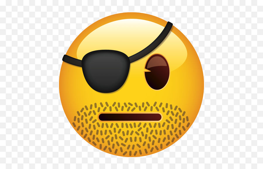 Emoji U2013 The Official Brand Bandit With Eyepatch Fitz 0 - Eyepatch Emoji Png,Eye Patch Png