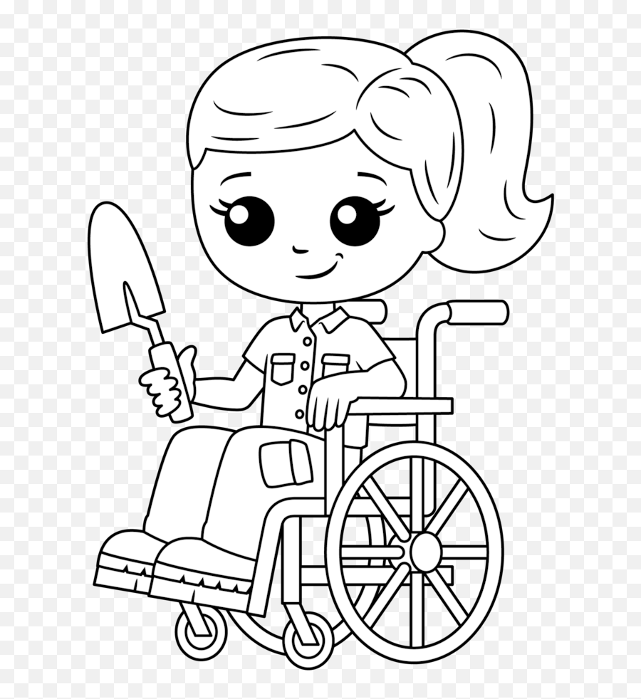 Coloring Pages U2014 Scapod - Cartoon Png,Wheelchair Png